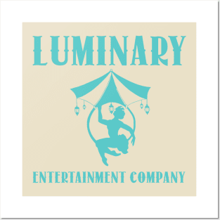luminary entertainment company logo light teal Posters and Art